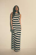 Pamela dress rayures noir et blanc