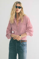 Chemise Boy rayures rouge / blanc