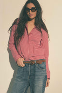 Agathe shirt rayures rouge et blanc