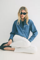 Chemise boy pressions denim