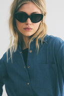 Chemise boy pressions denim