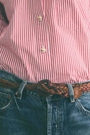 Chemise Boy rayures rouge / blanc