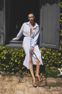Jo skirt rayures ciel / blanc