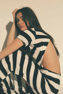 Klyde dress rayures noir et blanc