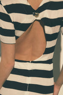 Robe Klyde rayures noir et blanc