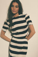 Robe Klyde rayures noir et blanc