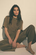 Jim pants crepe cacao