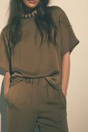 Jim pants crepe cacao