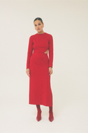 Robe Klyde Jersey Rouge
