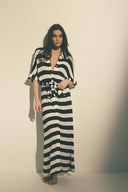 Constance dress rayures noir et blanc