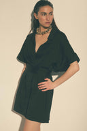 Robe mini-Constance noir