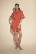 Robe mini-Constance orange