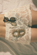 Short Roméo dentelle blanc