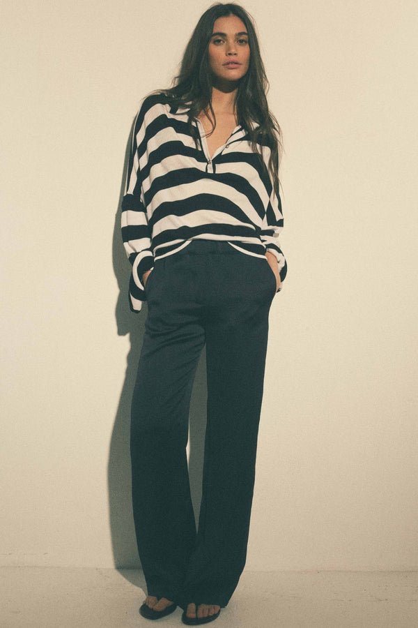 Top Emmy rayures noir et blanc