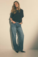 Lili top bleu marine