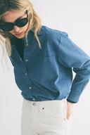 Chemise boy pressions denim