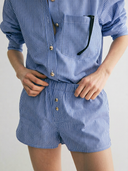 Short roméo rayures marine / blanc