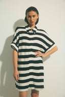 Robe Mini Constance rayures noir & blanc
