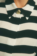 Robe Mini Constance rayures noir & blanc