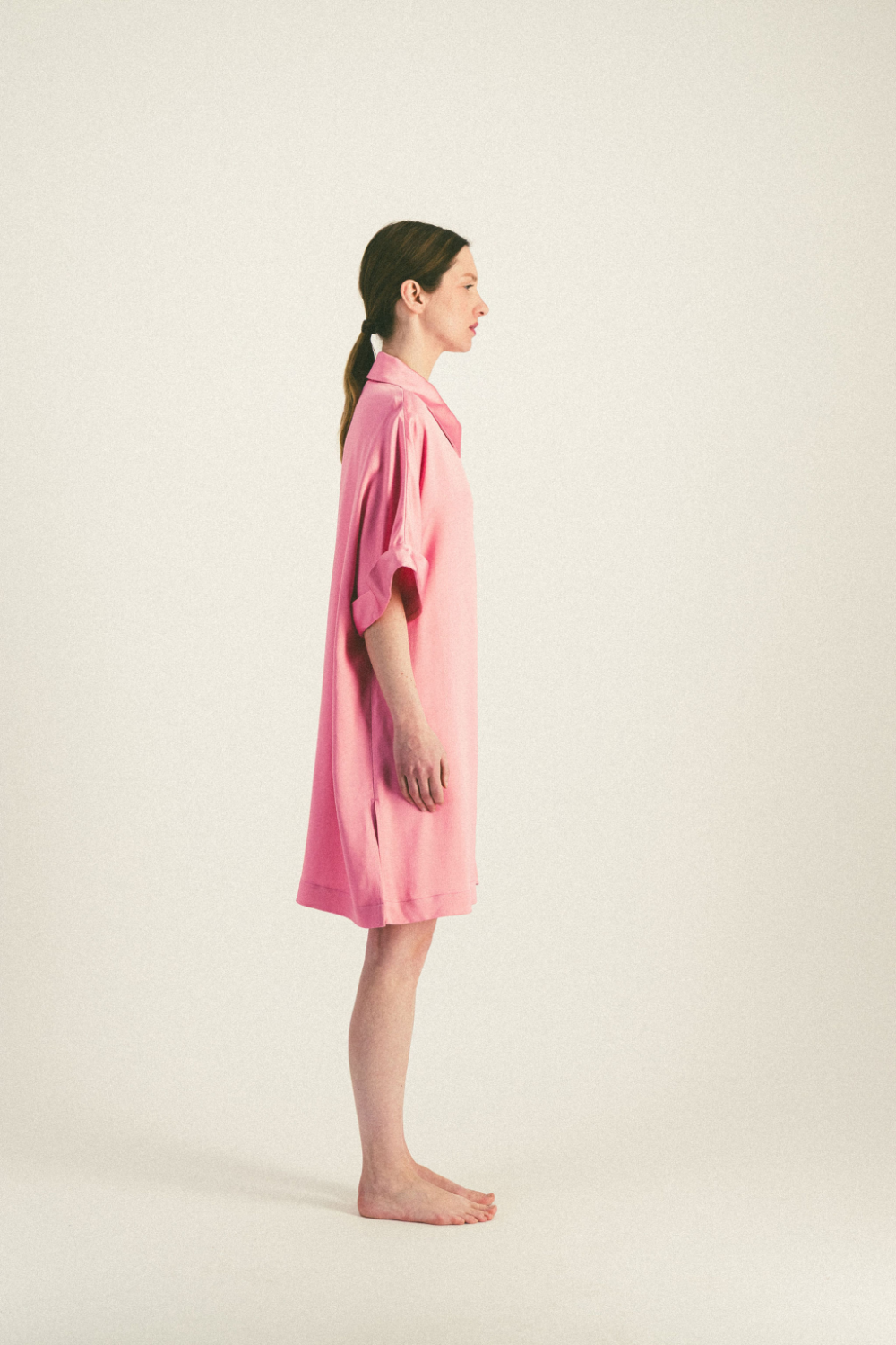 Mini Constance Dress in Acid Pink