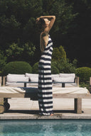 Pamela dress rayures noir et blanc