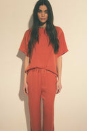 Lili top rouge orangé